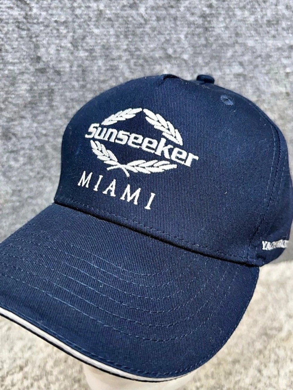 Sunseeker Miami Yacht Broker Hat Cap Blue Strapback Boating Fishing Adjustable